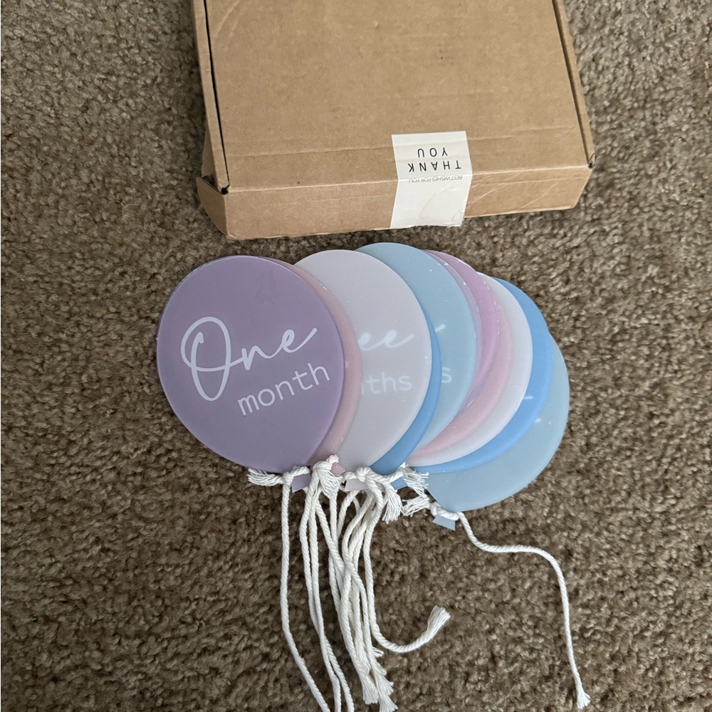 Pastel Milestone Balloon Set